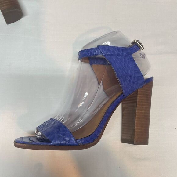 Coach Periwinkle Ankle, Strap Python Leather, Wedge Heel Shoes size 7 1/2 - Picture 2 of 5